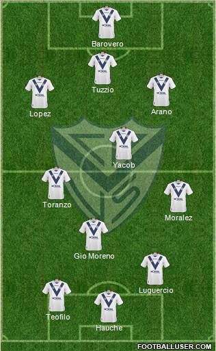 Vélez Sarsfield football formation