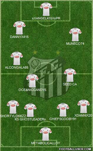 Santos FC Formation 2011