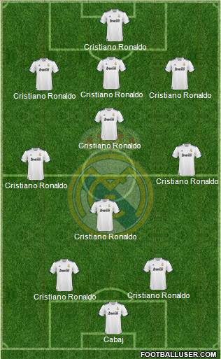 Real Madrid C.F. Formation 2011