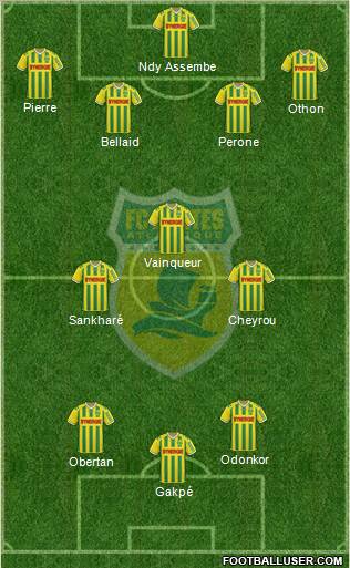 FC Nantes football formation