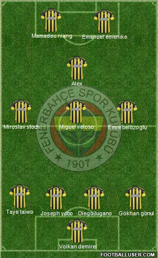 Fenerbahçe SK Formation 2011