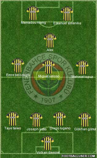 Fenerbahçe SK Formation 2011
