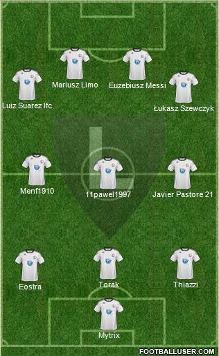 Legia Warszawa Formation 2011