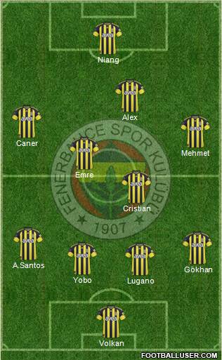 Fenerbahçe SK Formation 2011