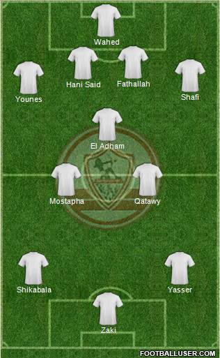 Zamalek Sporting Club Formation 2011