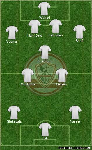 Zamalek Sporting Club football formation