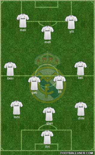 Real Madrid C.F. Formation 2011