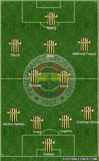 Fenerbahçe SK Formation 2011