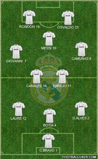 Real Madrid C.F. Formation 2011