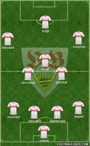 VfB Stuttgart Formation 2011