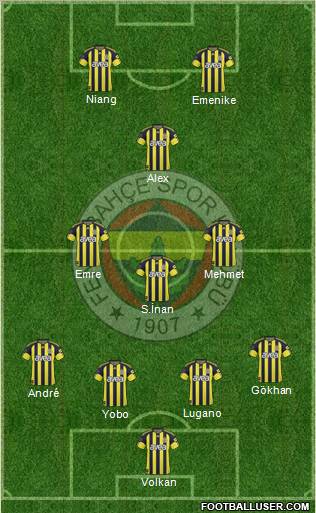 Fenerbahçe SK Formation 2011