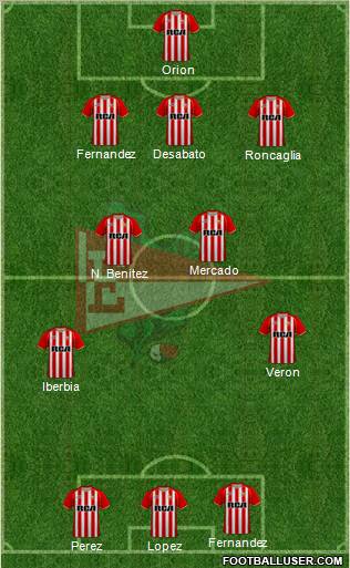 Estudiantes de La Plata football formation