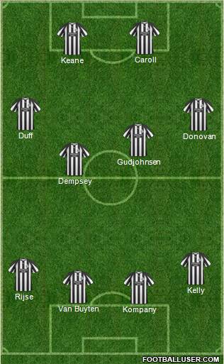 Newcastle United Formation 2011