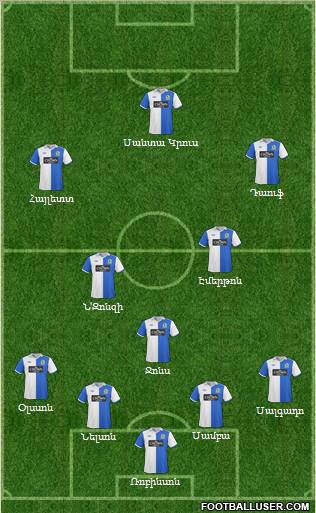 Blackburn Rovers Formation 2011