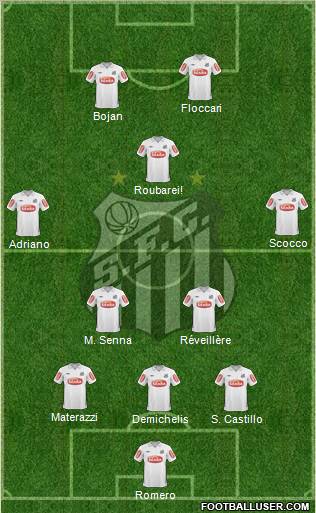 Santos FC Formation 2011