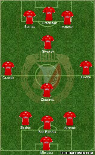Widzew Lodz Formation 2011