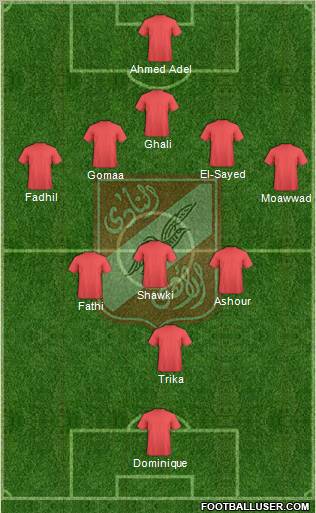 Al-Ahly Sporting Club Formation 2011