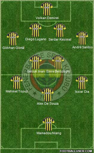 Fenerbahçe SK Formation 2011