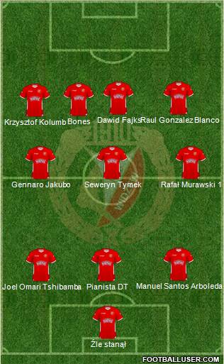 Widzew Lodz Formation 2011