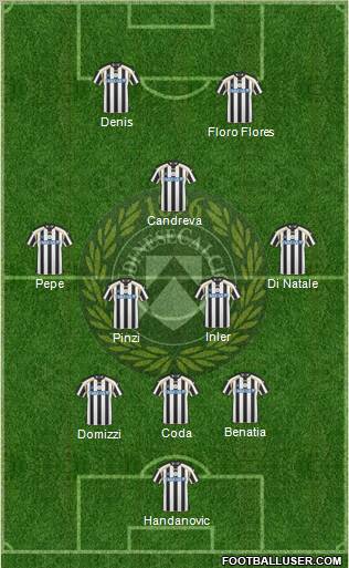 Udinese Formation 2011