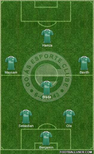 Goiás EC 3-4-3 football formation