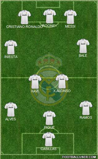 Real Madrid C.F. Formation 2011