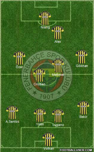 Fenerbahçe SK Formation 2011