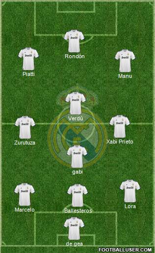 Real Madrid C.F. Formation 2011