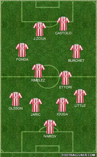 Atlético Madrid B Formation 2011
