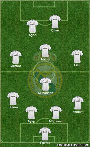 Real Madrid C.F. Formation 2011