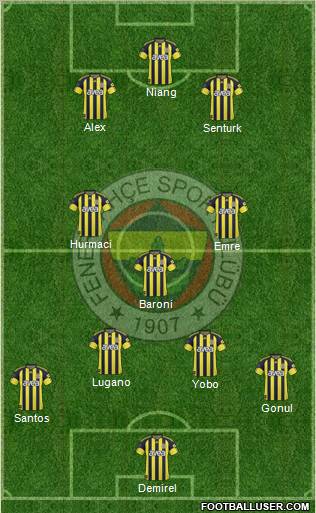 Fenerbahçe SK Formation 2011