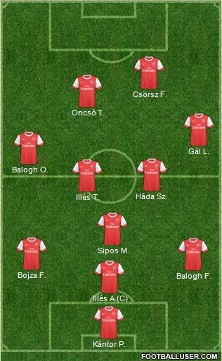 Arsenal Formation 2011