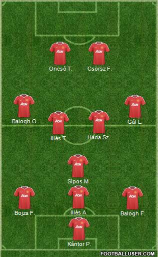 Manchester United Formation 2011