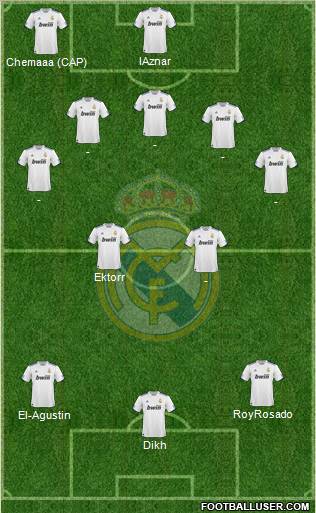 Real Madrid C.F. Formation 2011