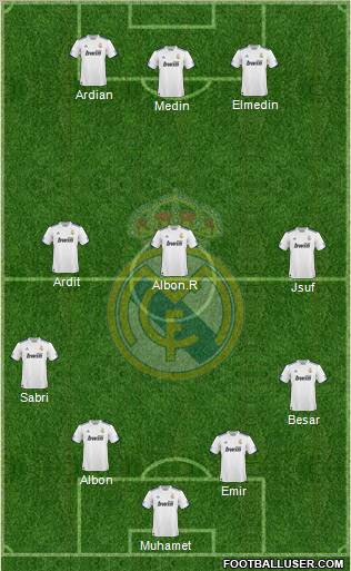 Real Madrid C.F. Formation 2011