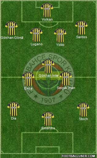 Fenerbahçe SK Formation 2011