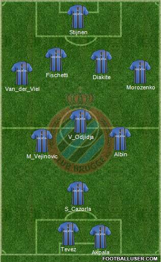 Club Brugge KV Formation 2011