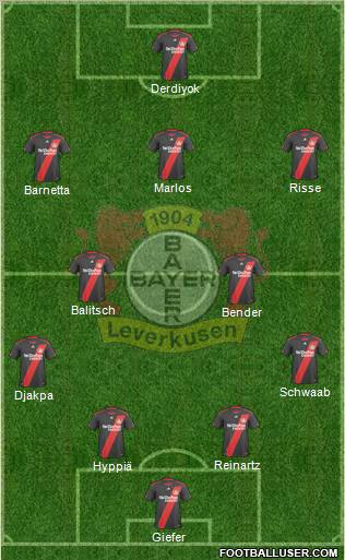 Bayer 04 Leverkusen Formation 2011
