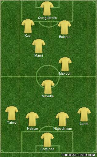 Pro Evolution Soccer Team Formation 2011