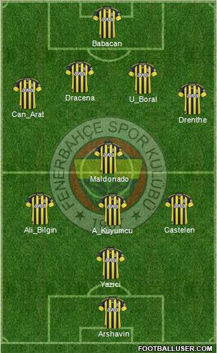 Fenerbahçe SK Formation 2011