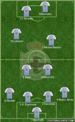 R.C. Deportivo de La Coruña S.A.D. Formation 2011