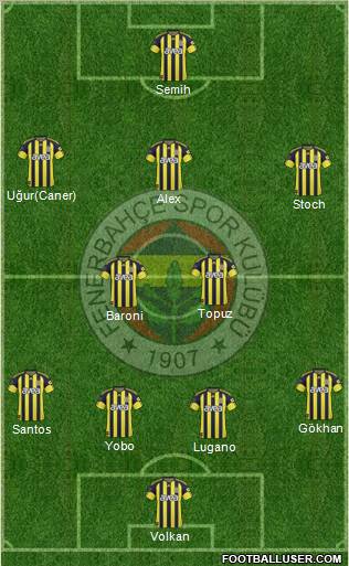 Fenerbahçe SK Formation 2011