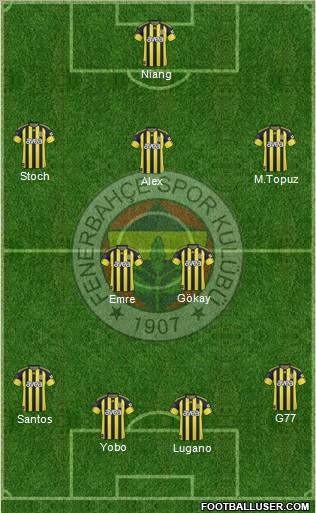 Fenerbahçe SK Formation 2011