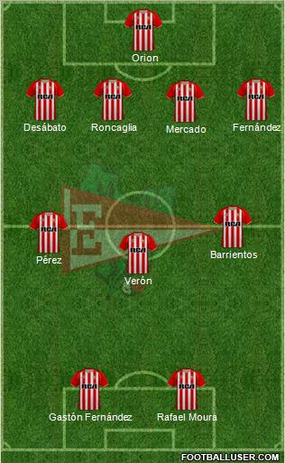 Estudiantes de La Plata football formation