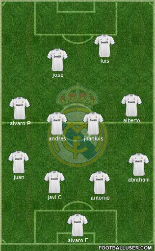 Real Madrid C.F. Formation 2011