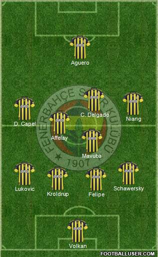 Fenerbahçe SK Formation 2011