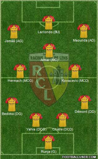 Racing Club de Lens Formation 2011
