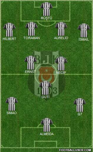 Besiktas JK Formation 2011