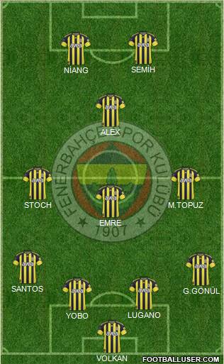Fenerbahçe SK Formation 2011