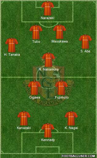 Nagoya Grampus football formation